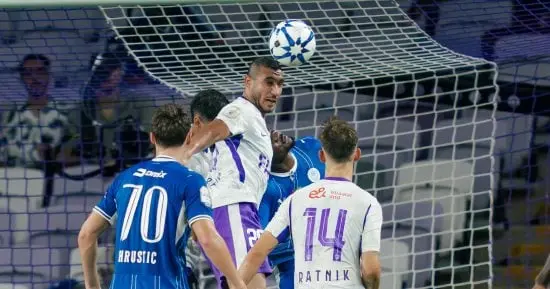 رامي ربيعة مع فريق العين الإماراتي قبل مواجهة النصر السعودي في دوري أبطال آسيا للنخبة