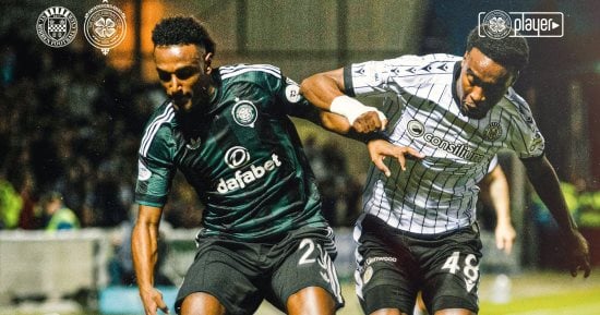 هيثم حسن لاعب سيلتيك خلال مباراة في الدوري الاسكتلندي