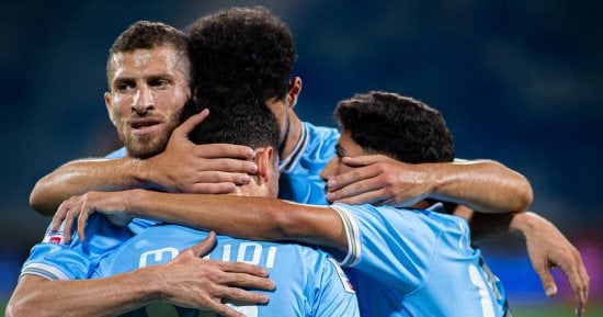 الفيصلي الأردني بقيادة طارق مصطفى قبل مواجهة الريان القطري في دوري أبطال آسيا 2