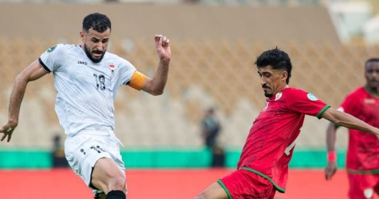 مباراة الكويت ضد العراق في بطولة كأس الخليج العربي خليجي 27 على ملعب الأمير عبدالله الفيصل بجدة