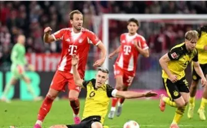 مواجهة بايرن ميونخ وبوروسيا دورتموند في الدوري الألماني على ملعب أليانز أرينا