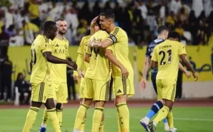 مواجهة النصر ونيوم في الدوري السعودي على ملعب الأول بارك بالرياض