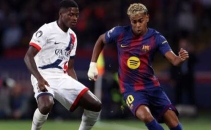 برشلونة يواجه باريس سان جيرمان في دوري أبطال أوروبا قبل الكلاسيكو