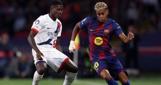 برشلونة يواجه باريس سان جيرمان في دوري أبطال أوروبا قبل الكلاسيكو